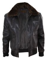 Leather Aviator Jacket Mens - 84553 type
